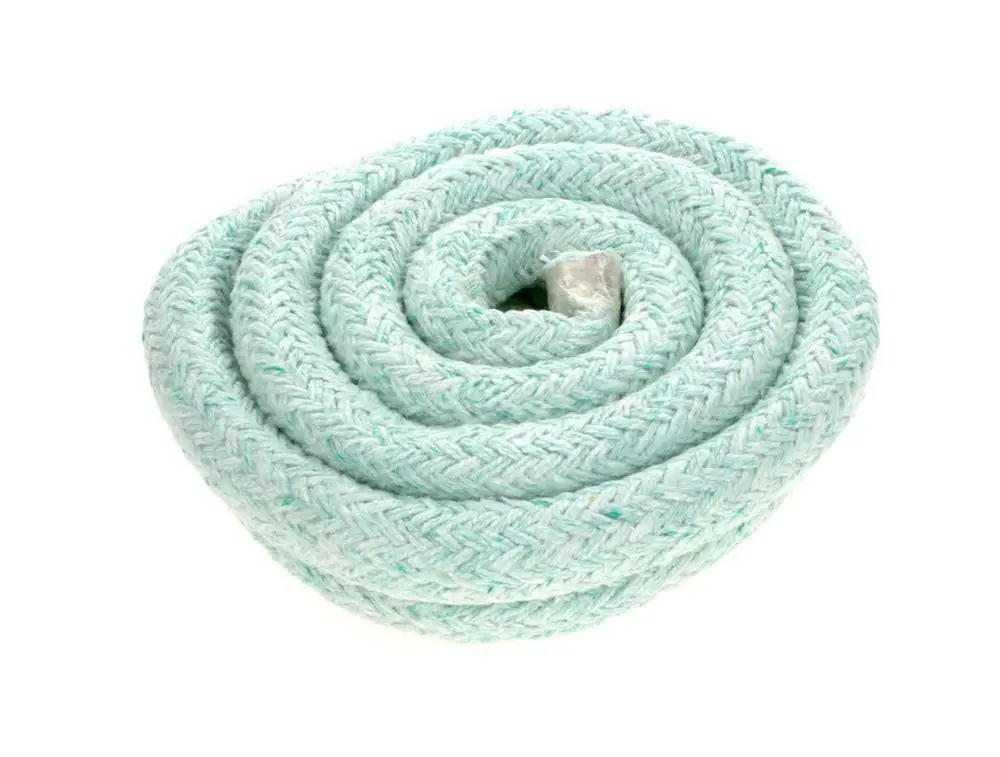 Bosch Dichtschnur, aufgerollt in spiralförmiger Anordnung, aus geflochtenem Material, in hellem Farbton.